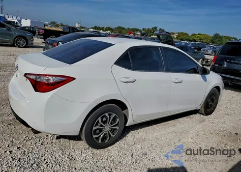 2016 Toyota Corolla L z USA, uszkodzony, nr VIN 2T1BURHE0GC511628